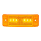 Amber/Amber Rectangular Turtle Style Amber 6 LED Marker Light. Reflectorized lens