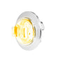 Amber/ Clear 3/4″Dia. Mini Wide Angle LED Dual Function Sealed Light With Chrome Plastic Bezel