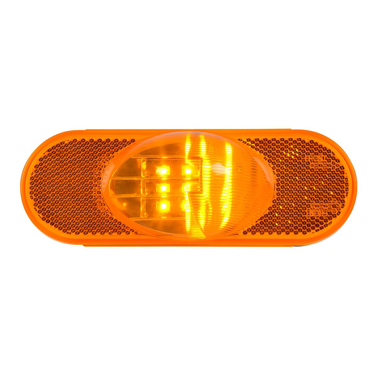 Amber / Amber Oval Side Marker & Turn LED Light