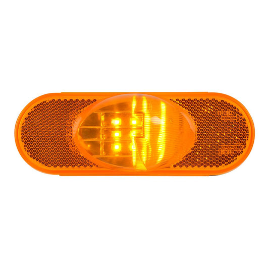 Amber / Amber Oval Side Marker & Turn LED Light