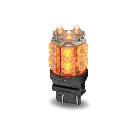 Amber Push In Replacement LED Light Bulb (13 Diodes) - 2 Function