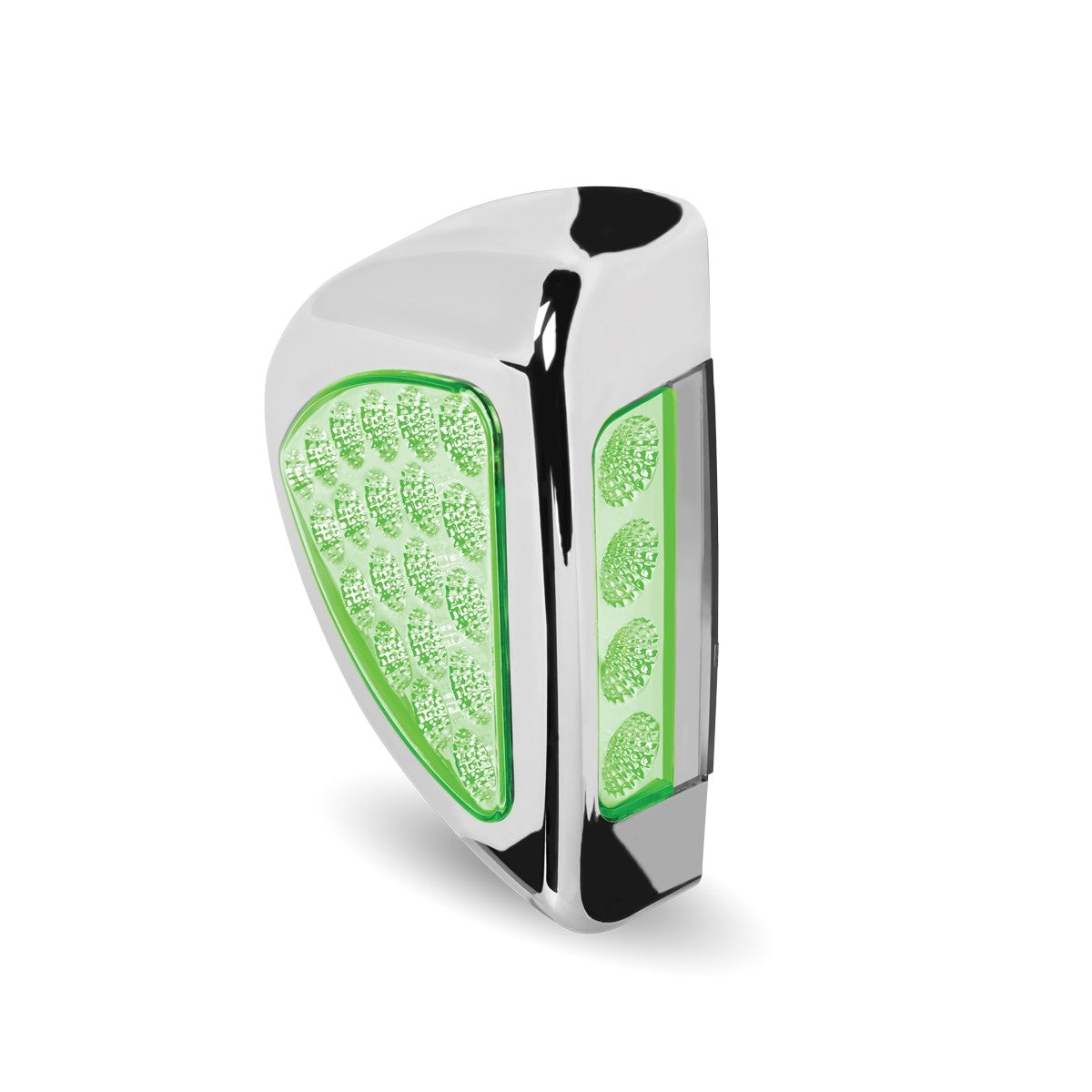 Amber Turn Signal & Marker to Green Auxiliary Peterbilt LED Side Headlight