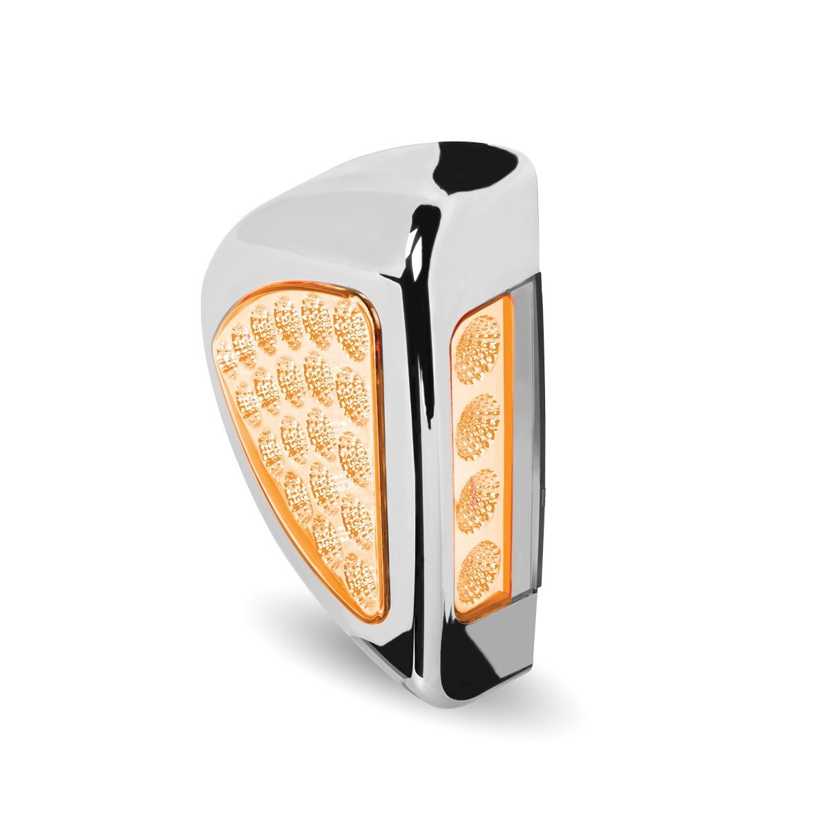 DUAL REVOLUTION CLEAR AMBER TURN SIGNAL & MARKER TO GREEN AUXILIARY LED PETERBILT SIDE HEADLIGHT Lighting & Accessories