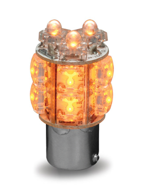 Amber Twist In Replacement LED Light Bulb (13 Diodes) - 1 Function