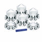 Axle Cover Combo Kit Chrome Pointed Kit w/ 33mm. Screw Standard Nut