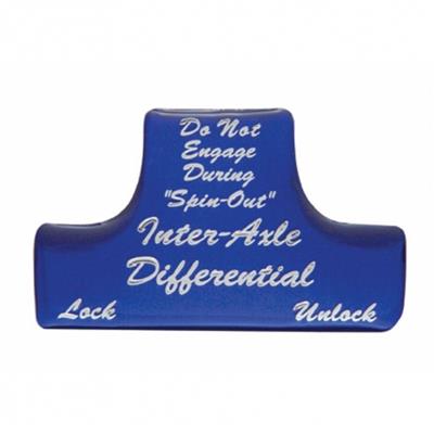 "Axle Differential" Switch Guard Sticker Only Freightliner/International - Blue