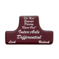 Axle Differential Switch Guard Sticker Only - Red Cab Interior