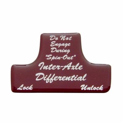"Axle Differential" Switch Guard Sticker Only Freightliner/International - Red