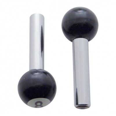 Black "8" Ball Door Lock Knobs (2-pack)