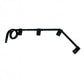 Black Angled Mud Flap Hanger - 1 Coil