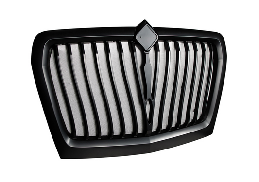 BLACK CURVED STYLE GRILLE WITH BUG SCREEN FOR 2018-2025 INTERNATIONAL LT
