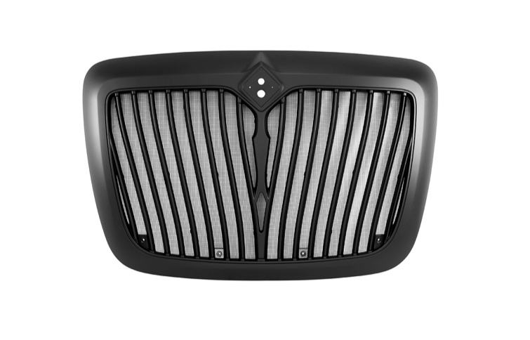 BLACK GRILLE WITH BUG SCREEN FOR 2006-2017 INTERNATIONAL PROSTAR
