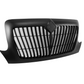 BLACK GRILLE WITH CURVED GRILLE BARS FOR 2002-2018 INTERNATIONAL DURASTAR