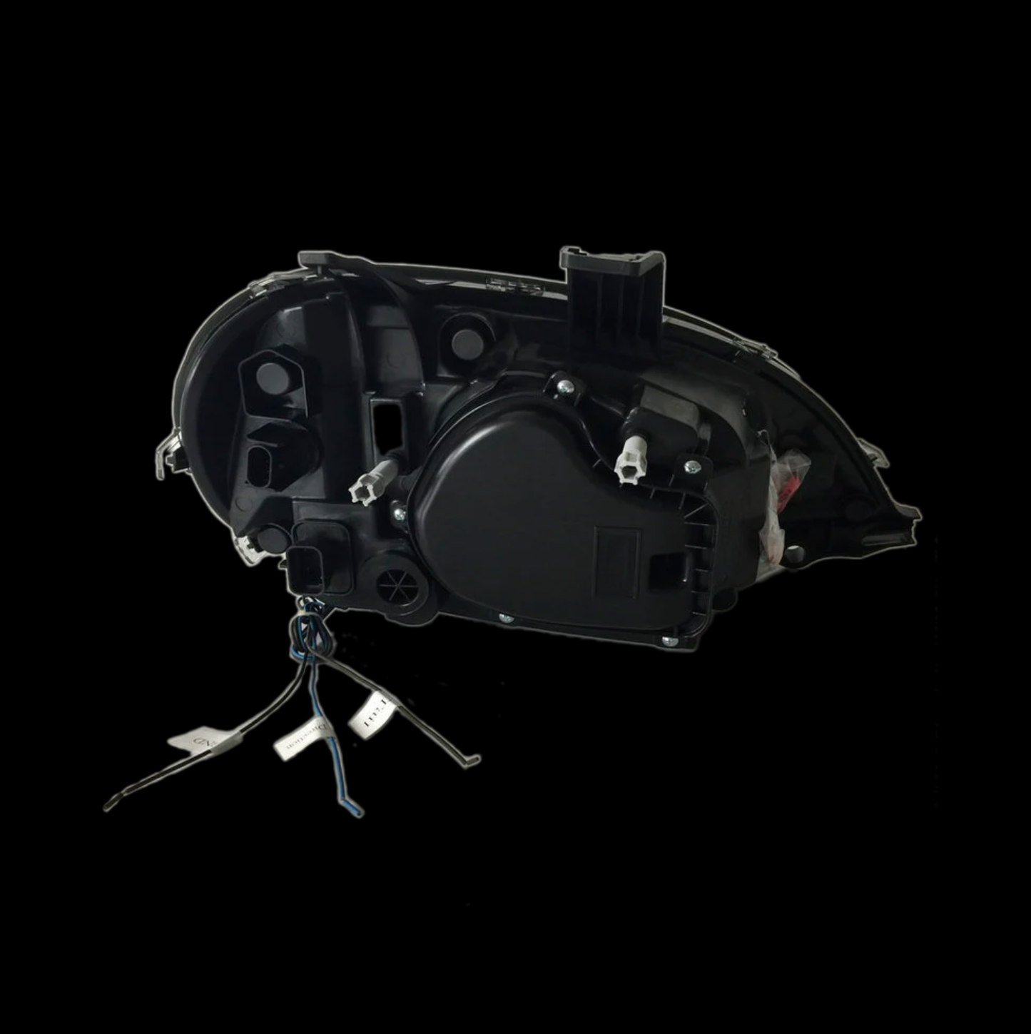 Black Headlight w/ LED Light Bar Fits Freightliner Columbia