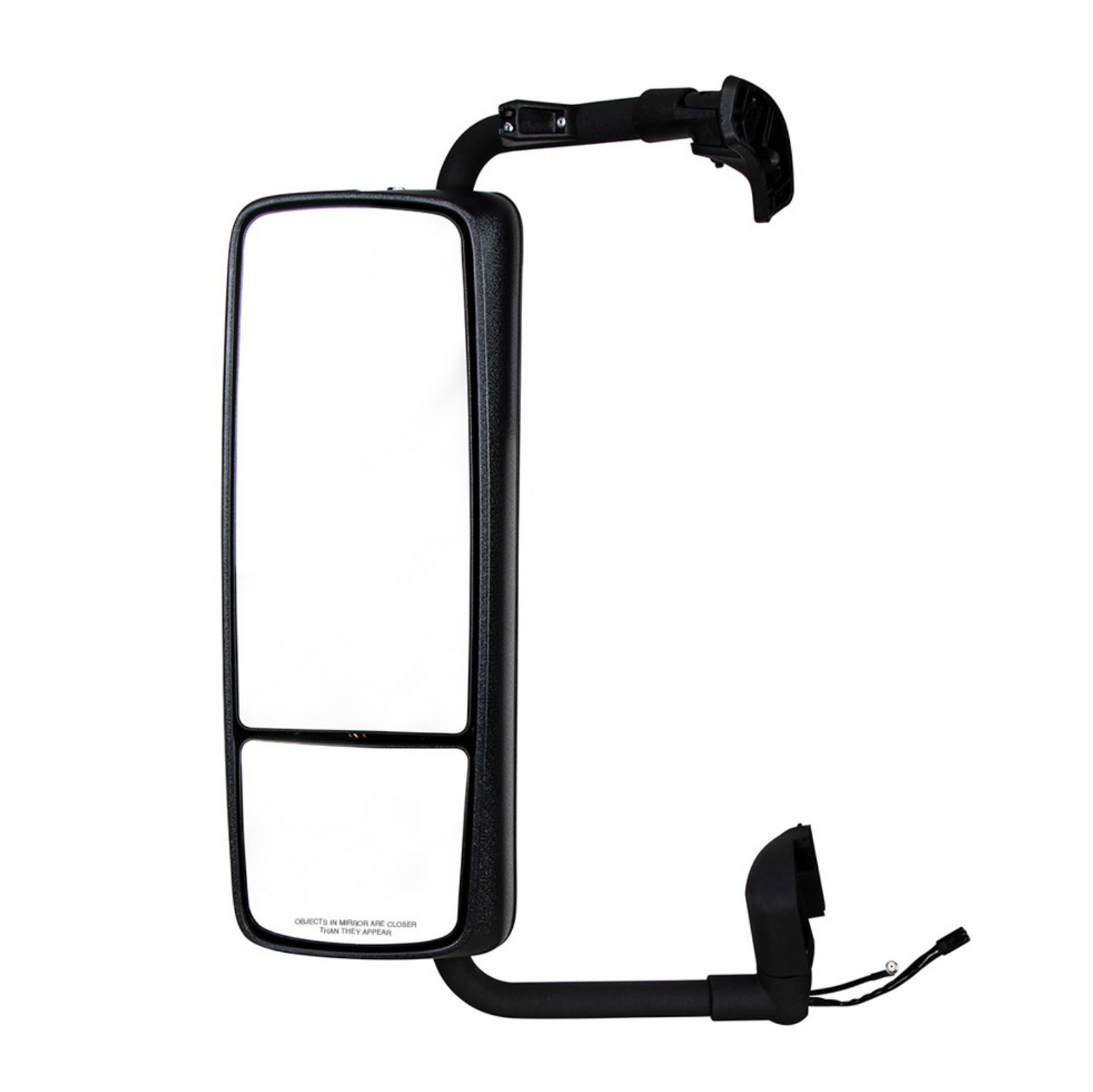 BLACK HEATED MIRROR ASSEMBLY FOR 2004-2012 VOLVO VNL - DRIVER