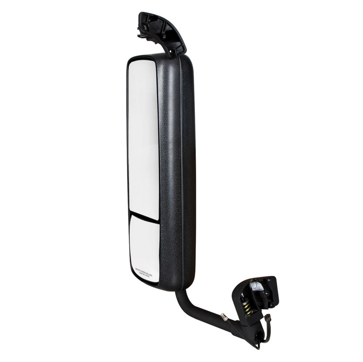 BLACK HEATED MIRROR ASSEMBLY FOR 2004-2012 VOLVO VNL - DRIVER