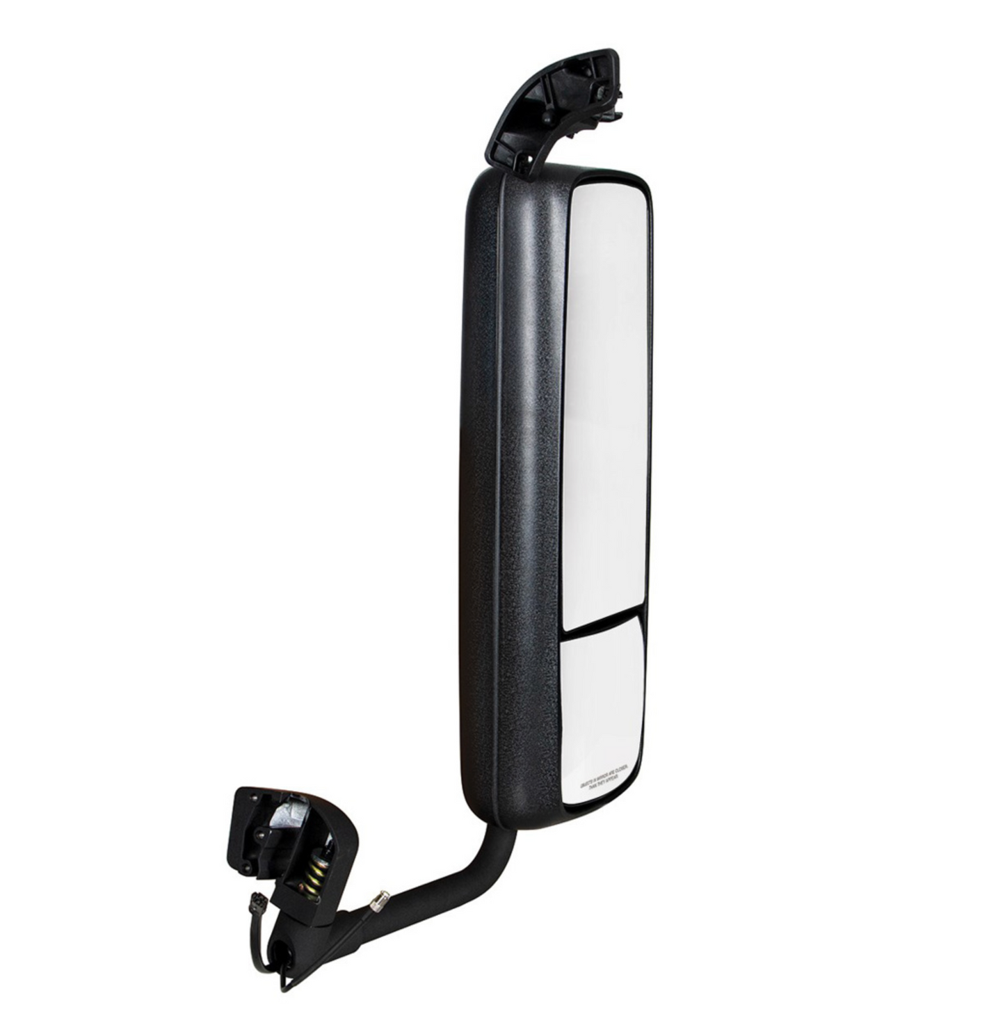 BLACK HEATED MIRROR ASSEMBLY FOR 2004-2012 VOLVO VNL - PASSENGER