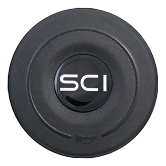 Black Horn Button - Black Steering Creations Logo