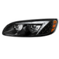 BLACK LED HEADLIGHT FOR PETERBILT 386 (2005-2015) & 387 (1999-2010) / 335 (2005 - 2010) - DRIVER