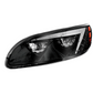 BLACK LED HEADLIGHT FOR PETERBILT 386 (2005-2015) & 387 (1999-2010) / 335 (2005 - 2010) - DRIVER