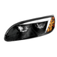 BLACK LED HEADLIGHT FOR PETERBILT 386 (2005-2015) & 387 (1999-2010) / 335 (2005 - 2010) - DRIVER