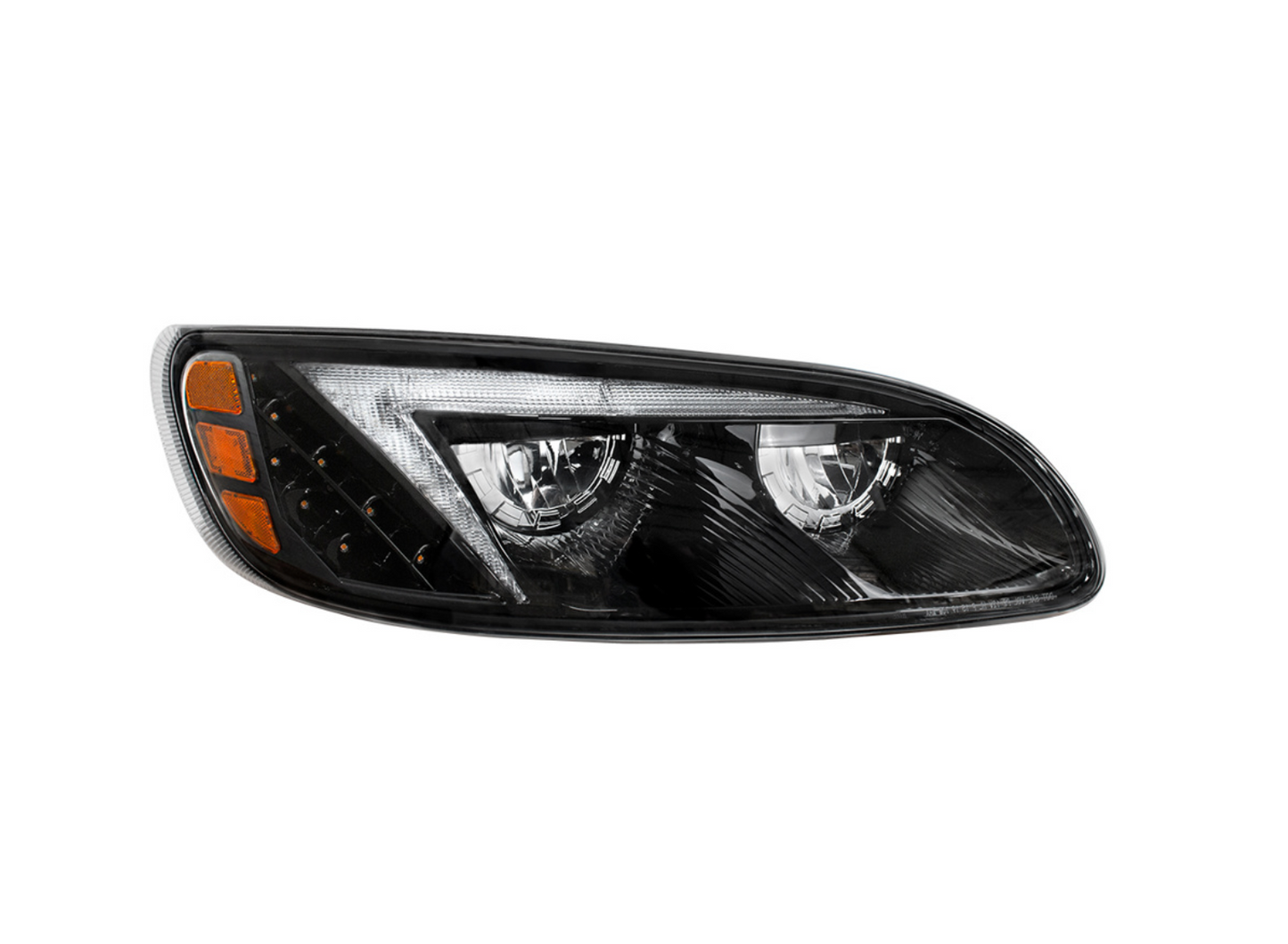 BLACK LED HEADLIGHT FOR PETERBILT 386 (2005-2015) & 387 (1999-2010) / 335 (2005 - 2010)- PASSENGER