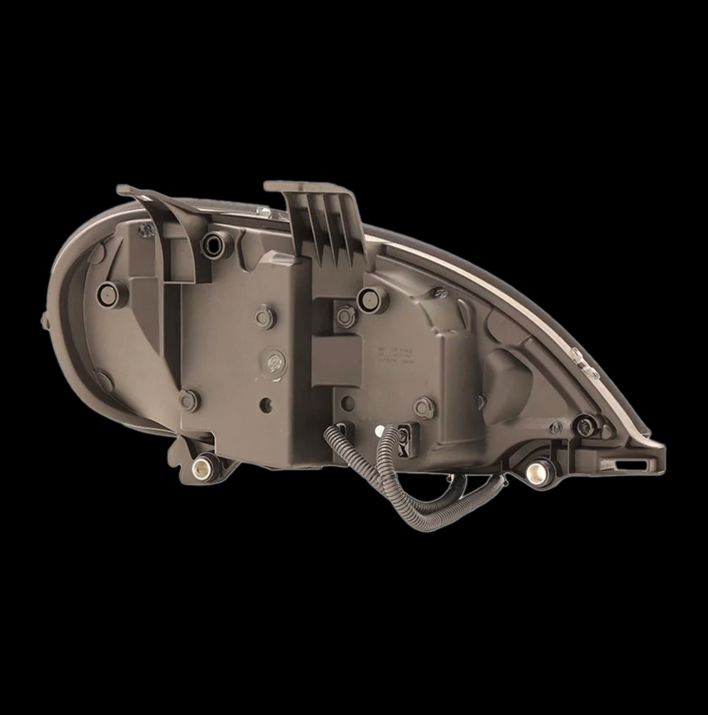 Black LED Headlight Projection With LED Bar Fits Freightliner Columbia