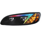 BLACK LED HEADLIGHT WITH COLOR CHANGING POSITION LIGHT BAR FOR PETERBILT 386 (2005-2015) & 387 (1999-2010) / 335 - DRIVER (OFF ROAD USE ONLY)