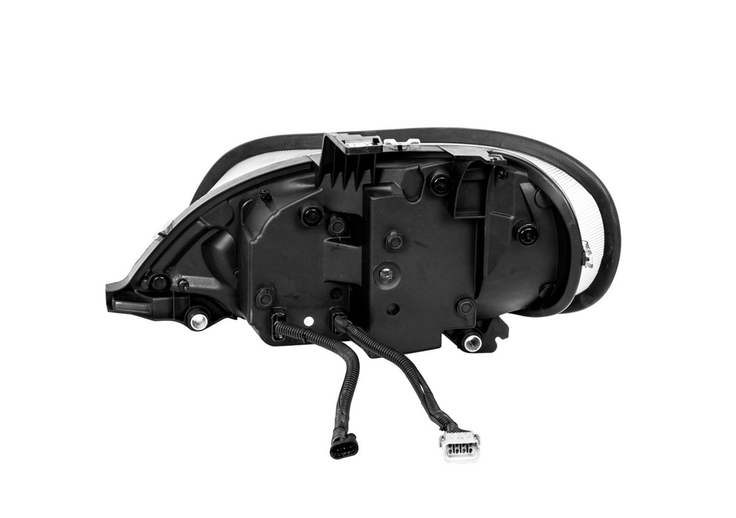 BLACK LED PROJECTION HEADLIGHT ASSEMBLY FOR 2003-2024 FREIGHTLINER M2- PASSENGER