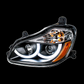 Black Projection Headlight W/ LED Position Light For (2013-2021) Kenworth T680