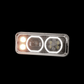 Black Projector Headlight fits Freightliner Classic, Peterbilt, Kenworth, and Western Star 4900 Passenger Side.