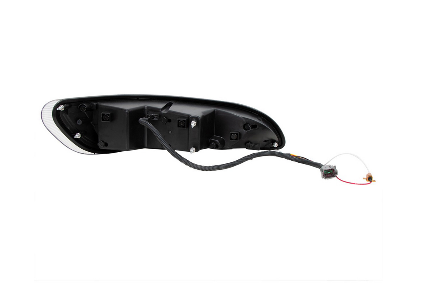 BLACK QUAD-LED HEADLIGHT WITH LED DRL & SEQ. SIGNAL FOR 2005-2015 PETERBILT 386 / 335 (2005-2010) - DRIVER