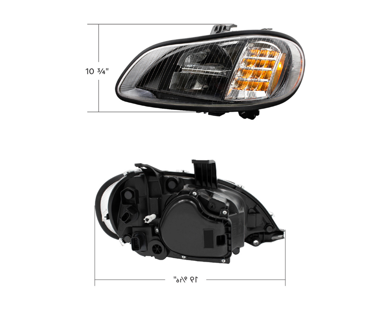 BLACKOUT HIGH POWER FULL LED HEADLIGHT FOR 2003-2024 FREIGHTLINER M2-DRIVER