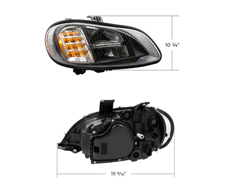 BLACKOUT HIGH POWER FULL LED HEADLIGHT FOR 2003-2024 FREIGHTLINER M2-PASSENGER