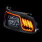 Blackout High Power LED Headlight W/ LED Turn, Position, & DRL For 2005-2015 Peterbilt 386 & 1999-2010 387 / 335 (2005 - 2010)