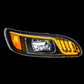 Blackout High Power LED Headlight W/ LED Turn, Position, & DRL For 2005-2015 Peterbilt 386 & 1999-2010 387 / 335 (2005 - 2010)