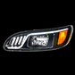 Blackout High Power LED Headlight W/ LED Turn, Position, & DRL For 2005-2015 Peterbilt 386 & 1999-2010 387 / 335 (2005 - 2010)