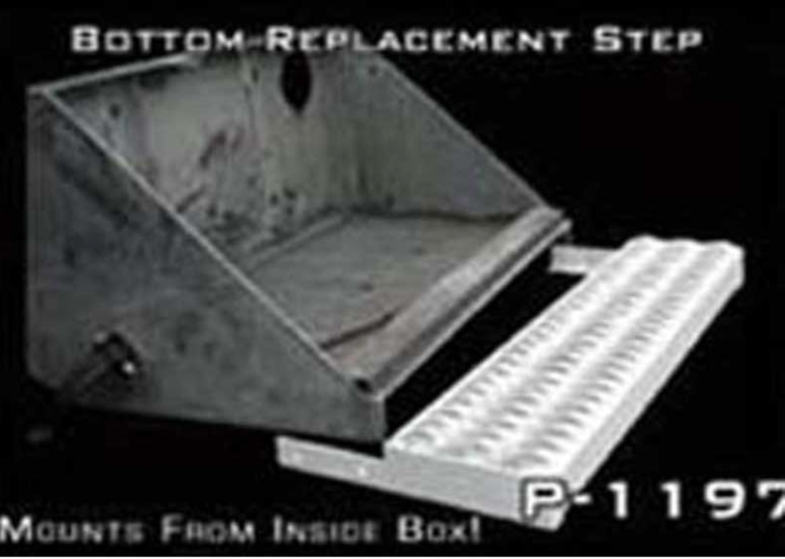 Bottom 30" Peterbilt Step Replacement For Battery Aluminum Box (379 And 389)