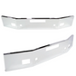 Bumper 14" Chrome Kenworth T800 (2004-2012) w/ Step, Tow, & Fog Light Holes