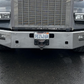 Bumper 14" Chrome Kenworth T800B/T880 (2004+) Tapered End w/ Tow, Step, Radar & Fog Light Holes