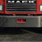 Bumper 14" Chrome Mack CL Series Set Back Axle w/ Tow Hole - Heavy Duty Application