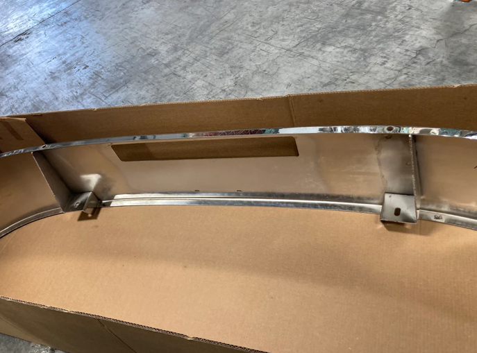 Bumper 14" Chrome Peterbilt 335 (2006+) Set Back Axle w/ Tow & Step Holes