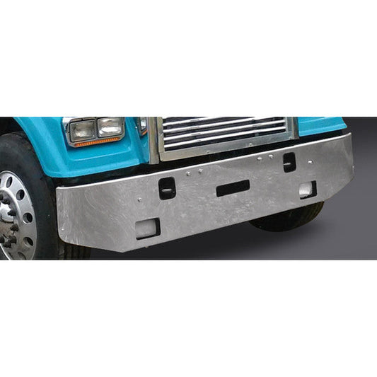 Bumper 16" Chrome Freightliner Classic XL Day Cab (2004-2007 )Tight Radius  W/ Step, Tow & Fog Light Holes