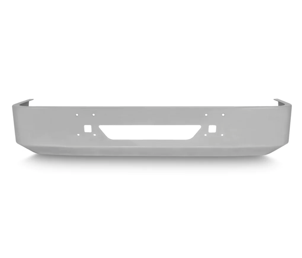 Bumper 16" Chrome International 9200/9400 (1997+)  Aero, w/ Tow, & Fog Light Holes - 7 Gauge