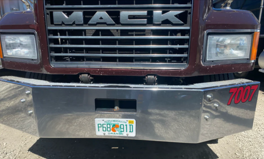 Bumper 16" Chrome  Mack CL (1994-2003) w/ Tow Hole