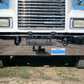 Bumper 17.5" Chrome Mack CH Series Set Forward Axle (2005+) w/ Tow Hole, Vent Hole, Step Hole