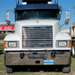 Bumper 17.5" Chrome Mack CH Series Set Forward Axle (2005+) w/ Tow Hole, Vent Hole, Step Hole