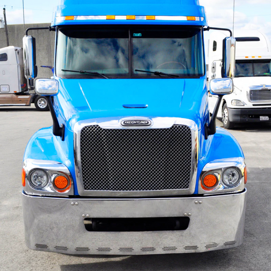 Bumper 18" Chrome Freightliner Century (1996-2004) w/ Tow & 11 Hidden Light Holes