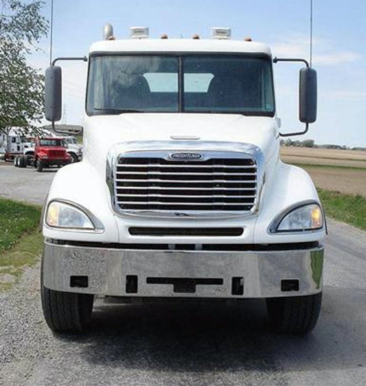 Bumper 18" Chrome Freightliner Century (2005-2007) / Columbia (1999-2007) w/ Fog, Tow & Vent Holes.