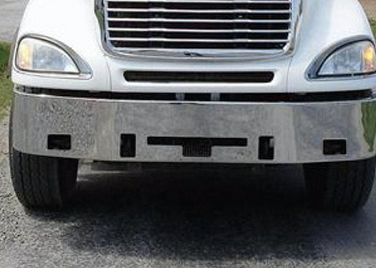 Bumper 18" Chrome Freightliner Century (2005-2007) / Columbia (1999-2007) w/ Fog, Tow & Vent Holes.